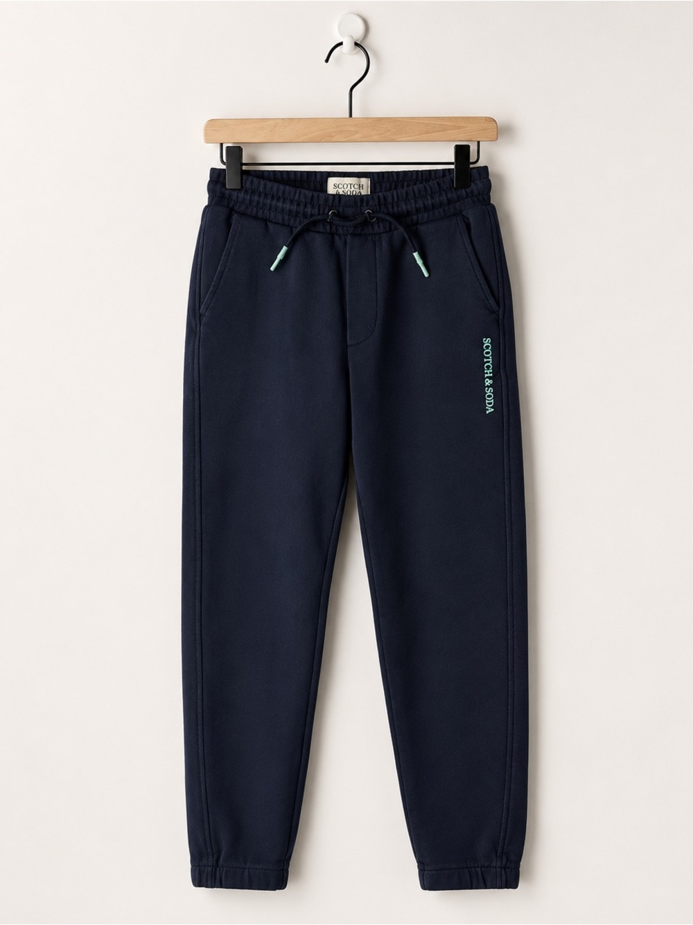 Scotch & Soda Boys XS Dark Navy Organic Cotton Jogger Sweatpants Lounge - Picture 4 of 10